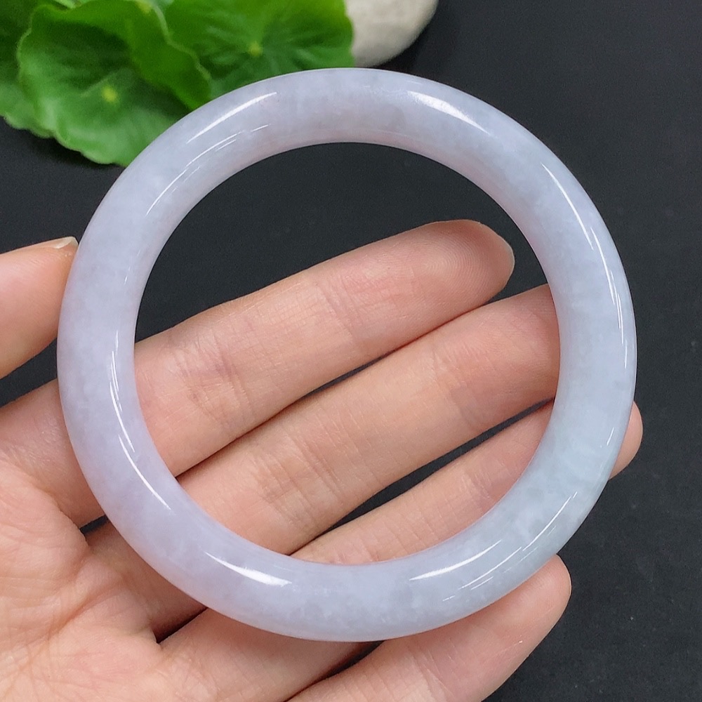 F33876831 Jadeite Round Bangle, Total Weight Approx. 47.7g, Size 55