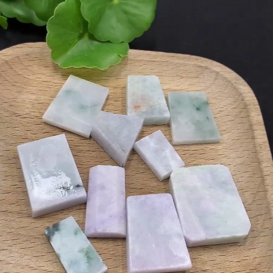 F32786822 Jadeite Plain Pendant Inlay Rough Including Other Mineral Components