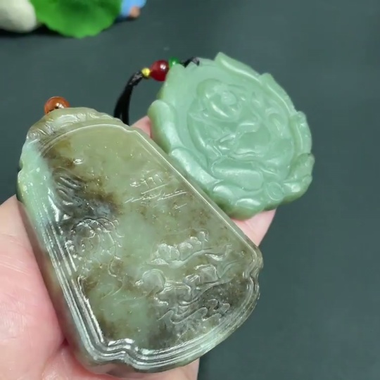 H24803879 Hetian Jade Pendant  Horse  Buddha  Total Weight Approx. [including rope] 106.2g