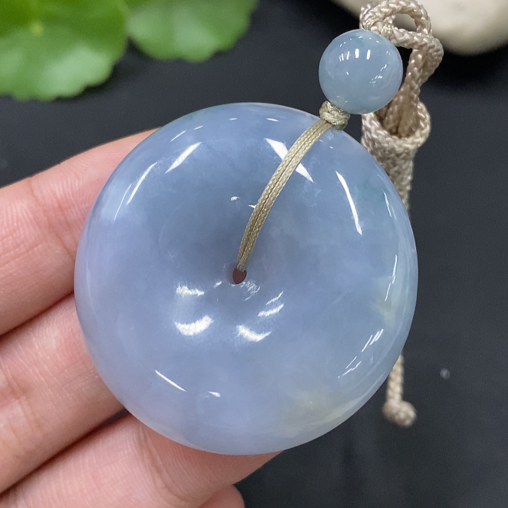 F27122999 Jadeite Safety Buckle Pendant, Color Origin Undetermined, Total Weight Approx. 35.29g