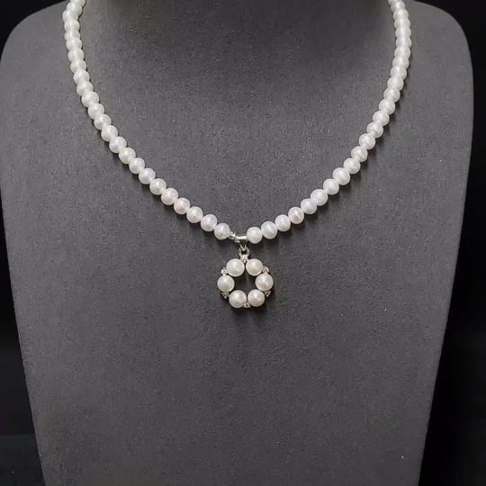 C34038270 Pearl Necklace Non-Gold Total Weight Approx. 21.47g Stone Size About 5.7mm
