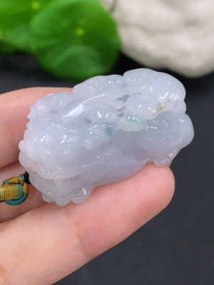 F33882651 Jadeite Pixiu Pendant Total Weight Including Rope Approx. 25g