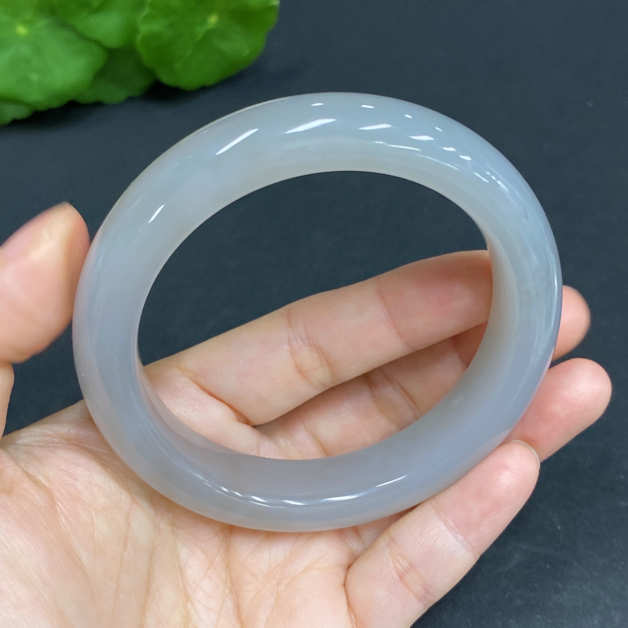 H29375223 Hetian Jade Round Bracelet Size 58 Total Weight Approx. 66.4g