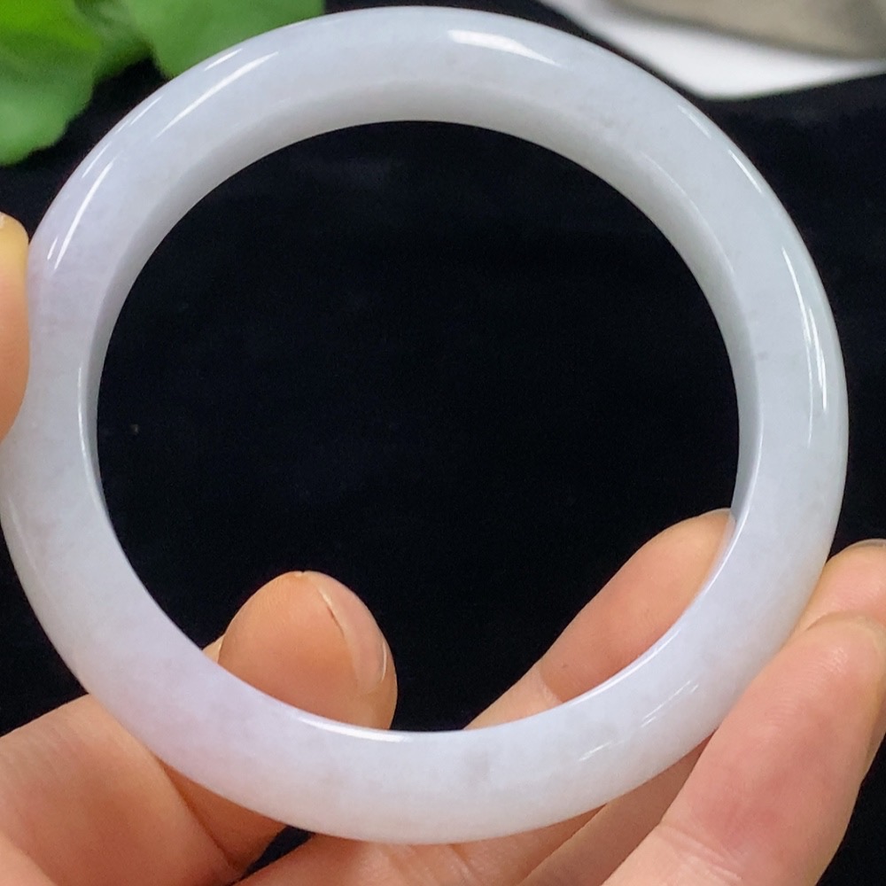 F32788540 Jadeite Round Bangle Size 55.2 Total Weight Approx. 52.41g