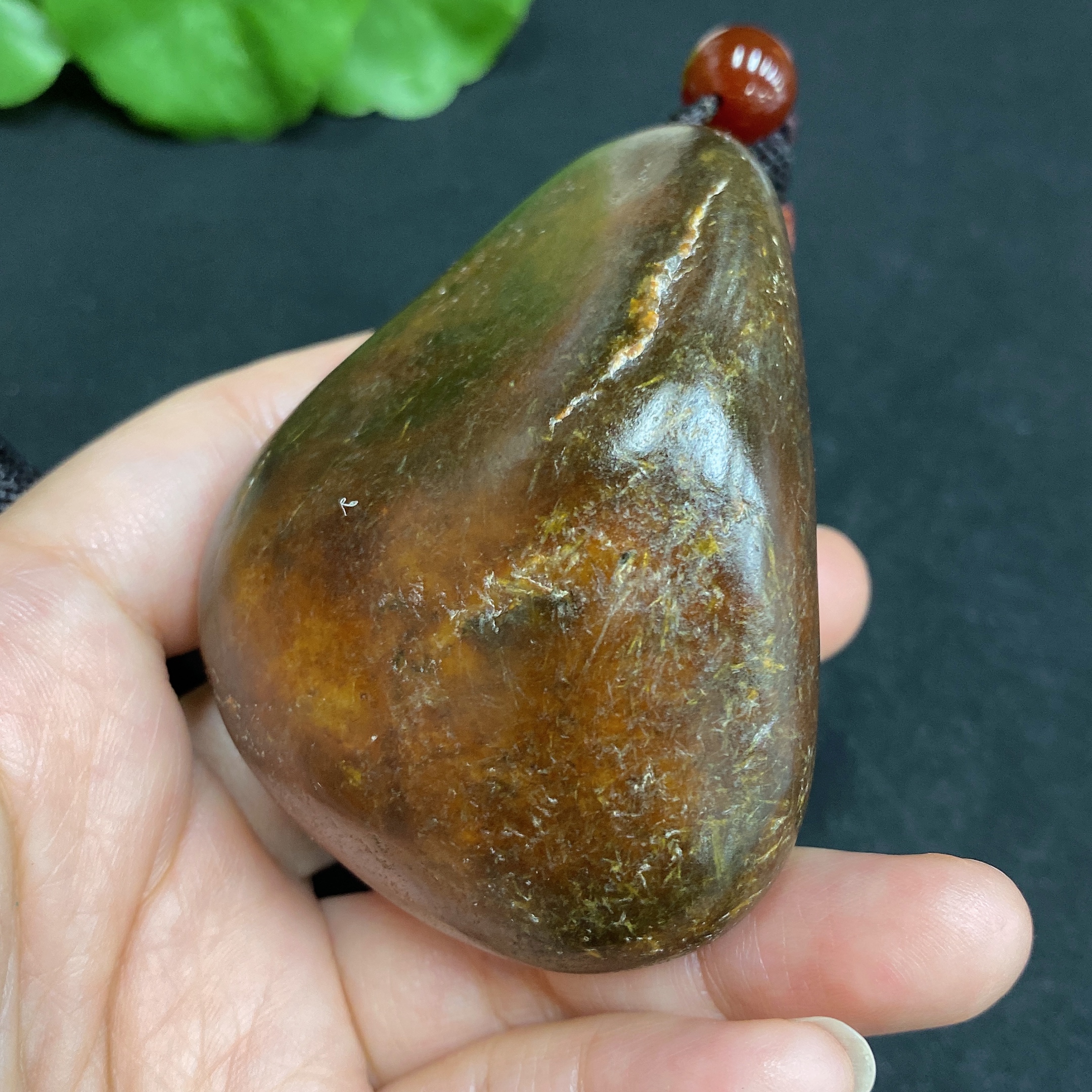 H31692777 Hetian Jade Handheld Piece - Buddha Statue