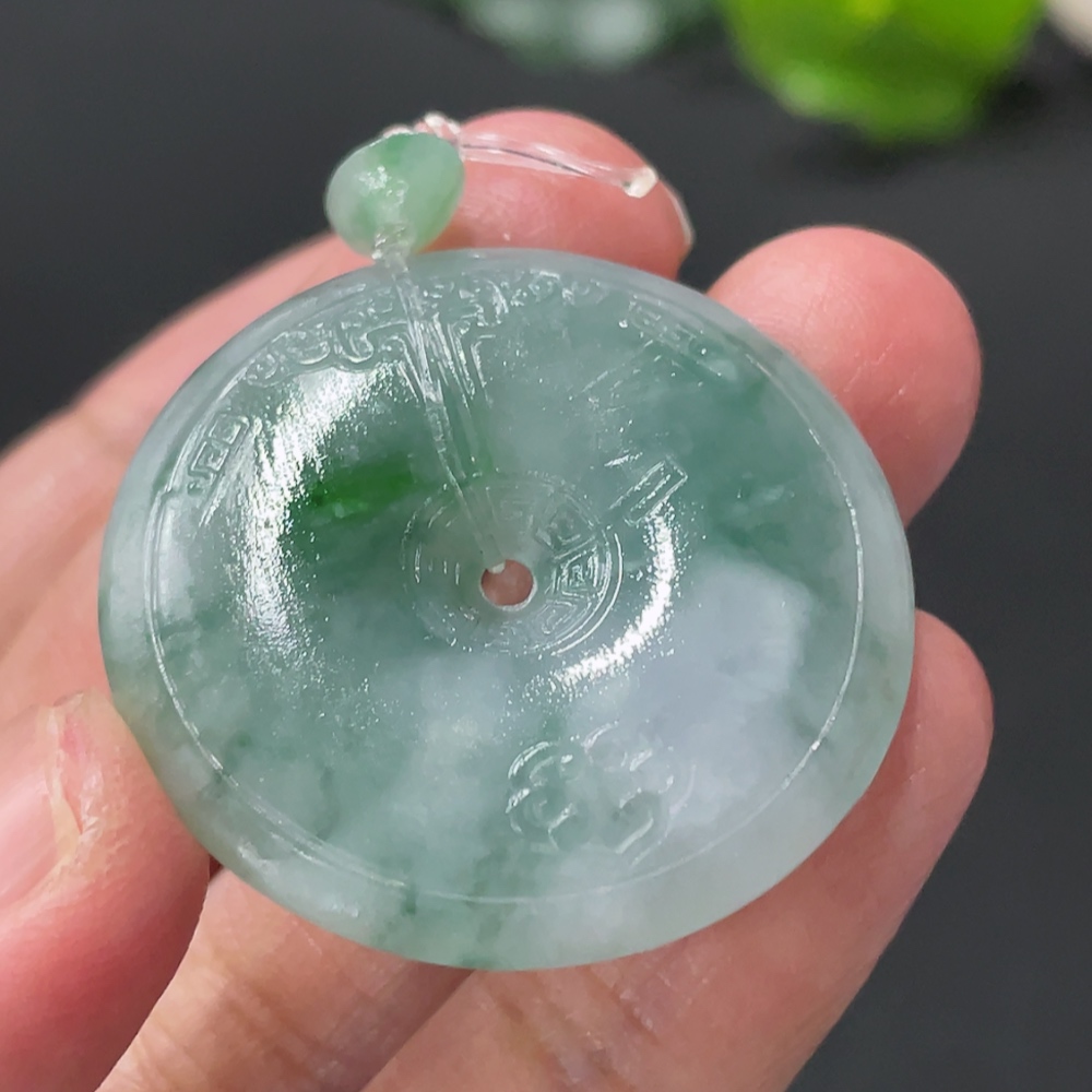 F33909384 Jadeite Unpolished Safety Pendant, Total Weight Approx. 10.1g