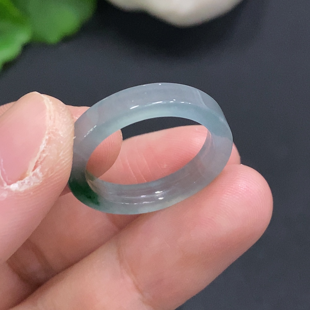 F34050378 Jadeite Ring Size 18 Total Weight Approx. 2.3g