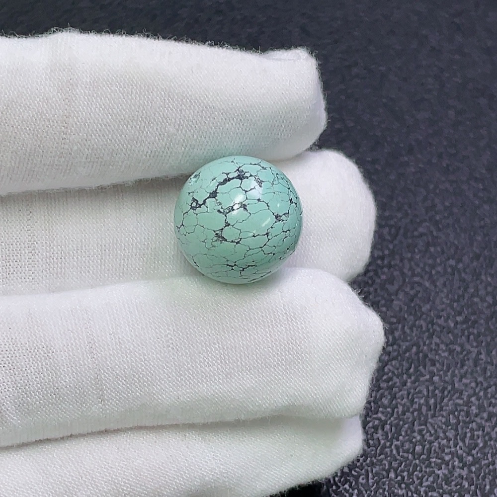 C31619254 Turquoise Jewelry with Other Mineral Components, Total Weight Approx. 5.21g, Size About 16mm