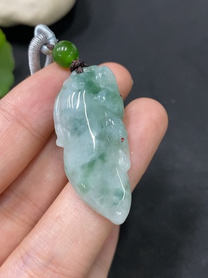 F29394421 Jadeite Pendant with Cord, Total Weight Approx. 11.5g
