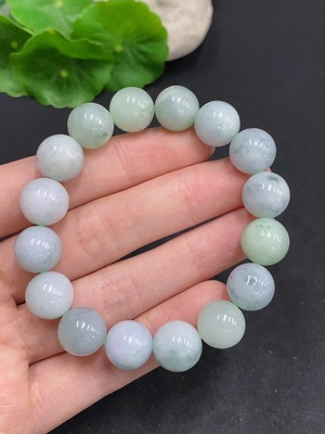 F33830565 JadeiteBead Bracelet, Total Weight Approx. 44.3g, Size About 11.5mm