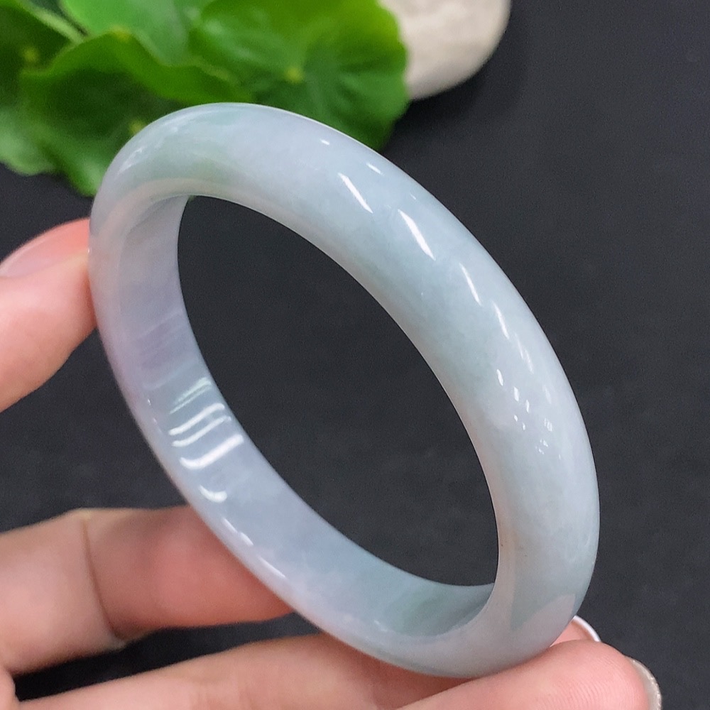 F33942222 Jadeite Round Bracelet, Total Weight Approx. 39.2g, Size 53