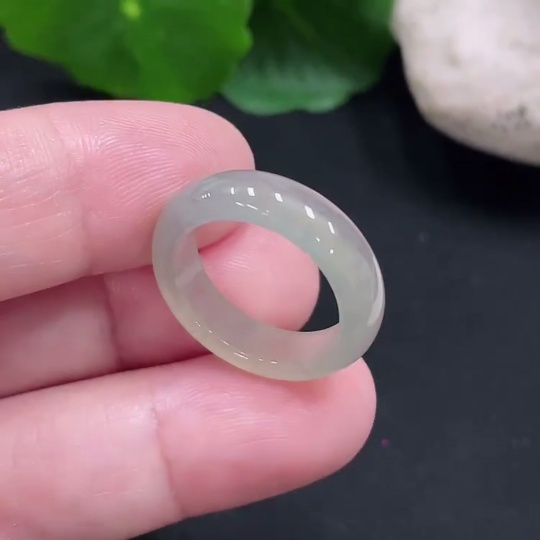 F31627196 Jadeite Ring Size 10 Total Weight Approx. 2.7g