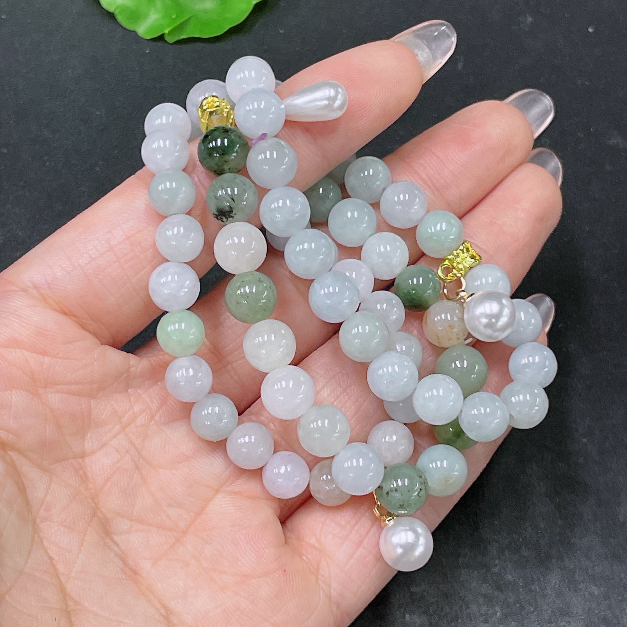 F34064158 Jadeite Bracelet Sell as a Lot Non-Grade A Beads