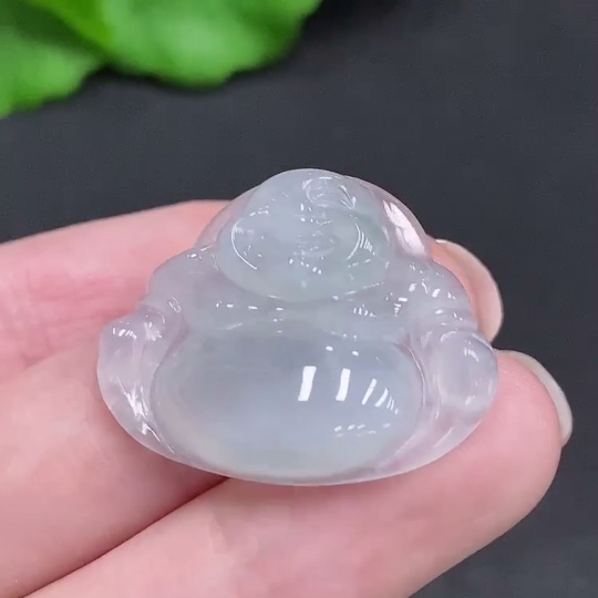 F34003088 Jadeite Buddha Pendant Total Weight Approx.5.5g