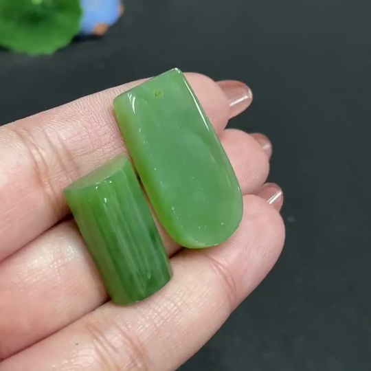 H34011268 Hetian Jade Jasper Inlaid Pendant, Total Weight Approx. 11.7g