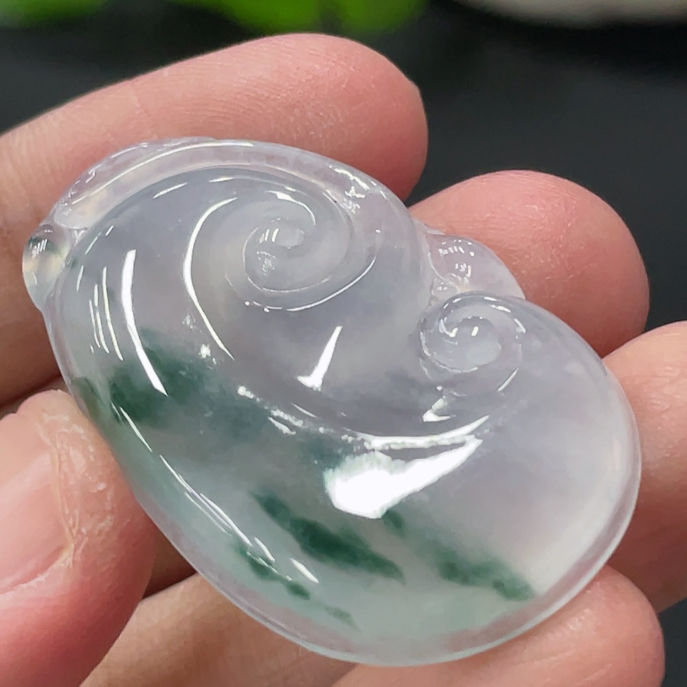 F32721769 Jadeite Ruyi Pendant Total Weight Approx. 8.77g