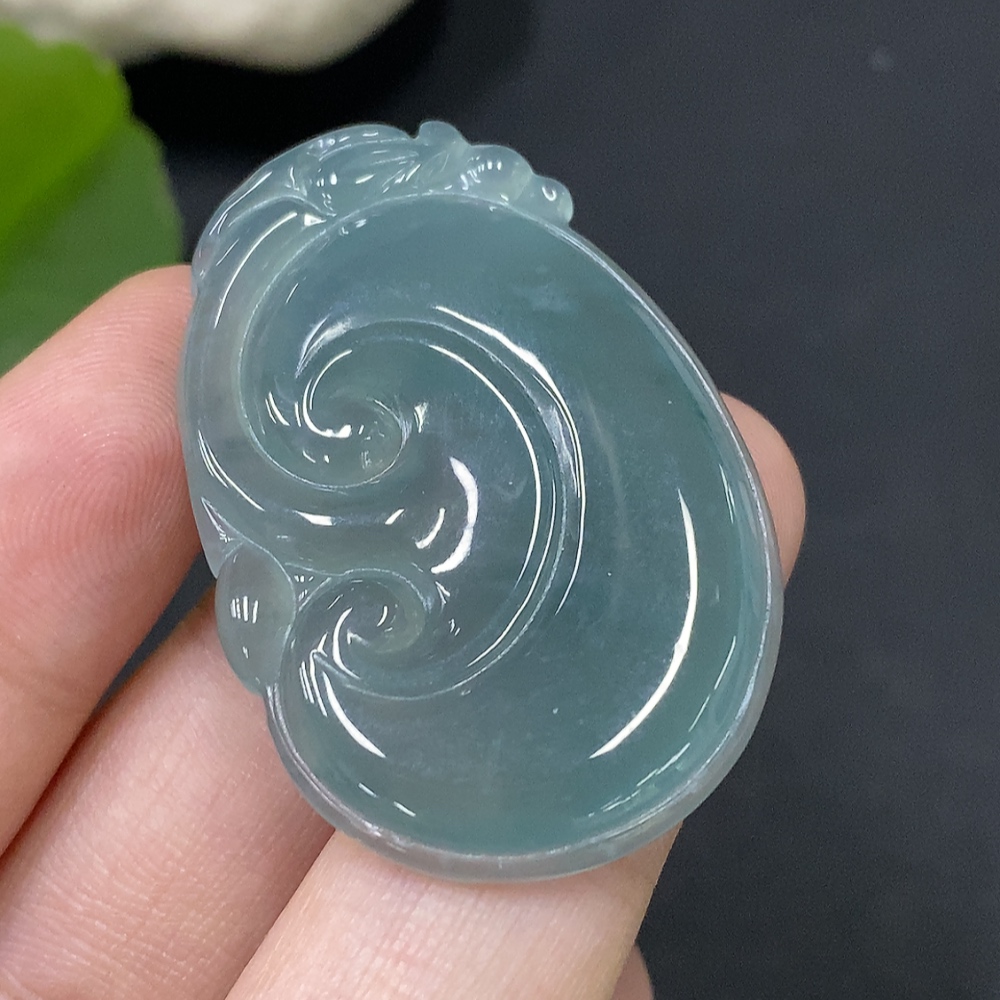 F28249373 Jadeite Pendant Total Weight Approx.8.54g Ruyi