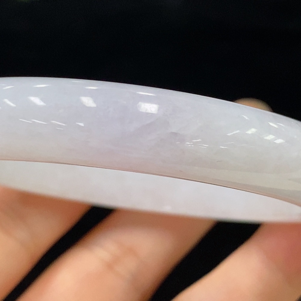 F32788540 Jadeite Round Bangle Size 55.2 Total Weight Approx. 52.41g