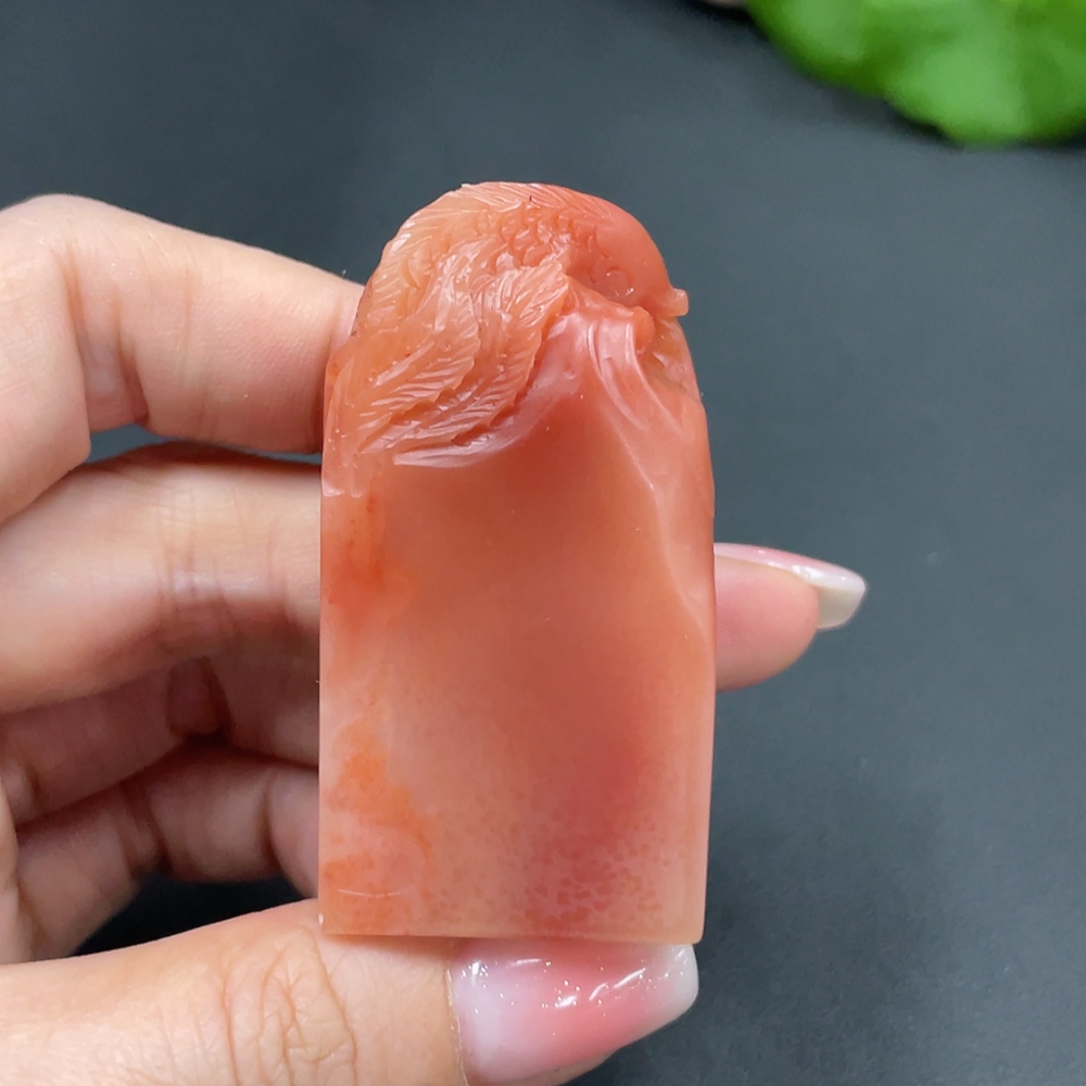 H21416121 Shoushan Stone Fish Seal Total Weight Approx. 58.5g