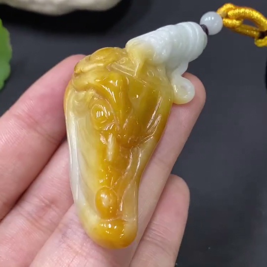 F29322323 Jadeite Pendant - Color Origin Undetermined - Total Weight Without Rope Approx. 36.58g