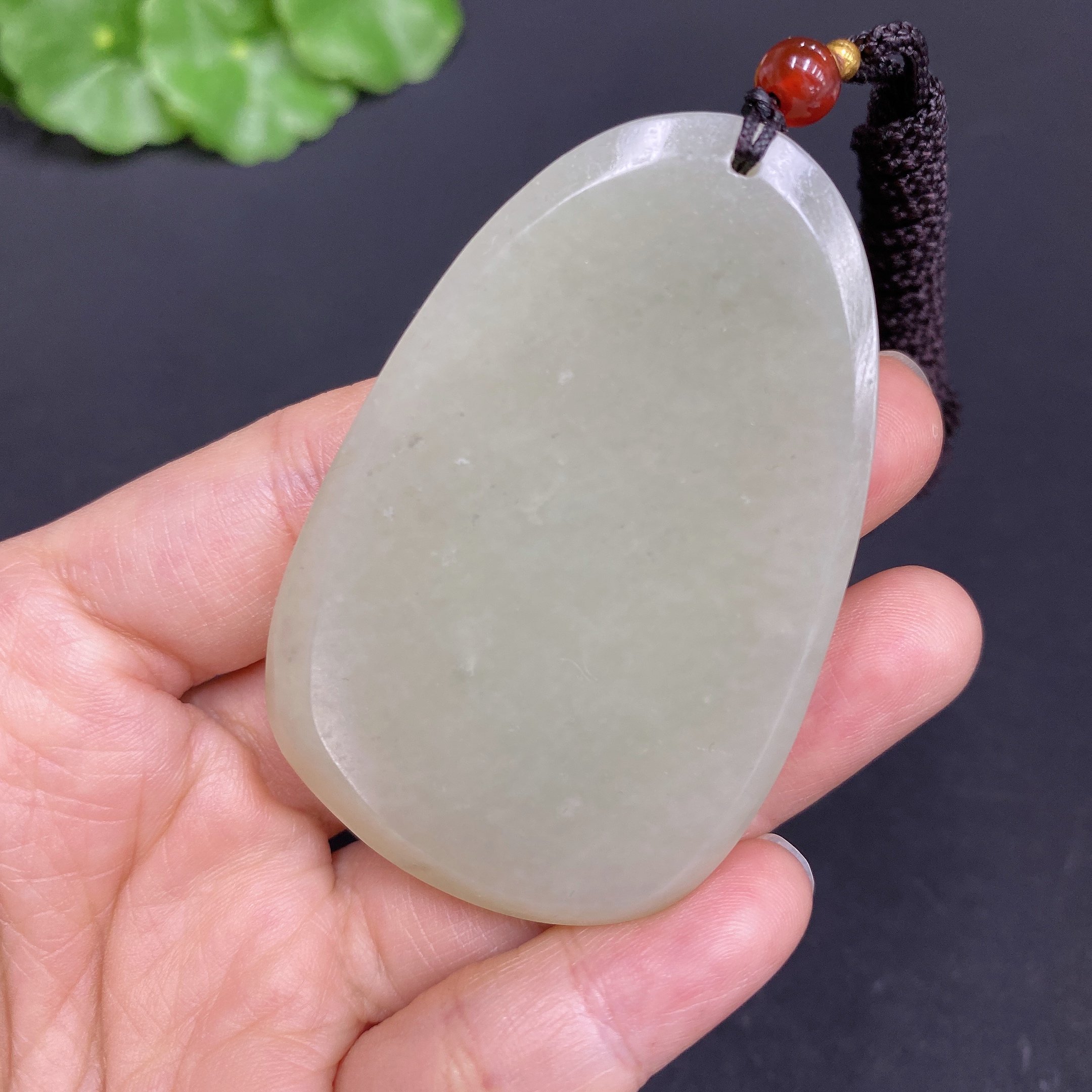 H28311828 Hetian Jade Pendant Guan Gong Gross Weight (with rope) 38.7g