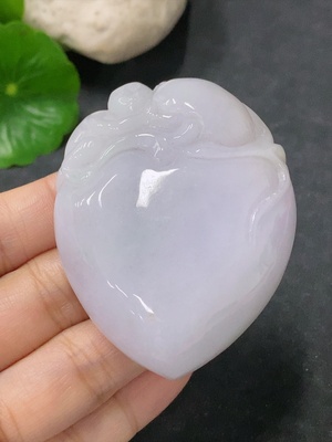 F34041850 Jadeite Pendant Peach of Longevity Total Weight Approx. 69.73g