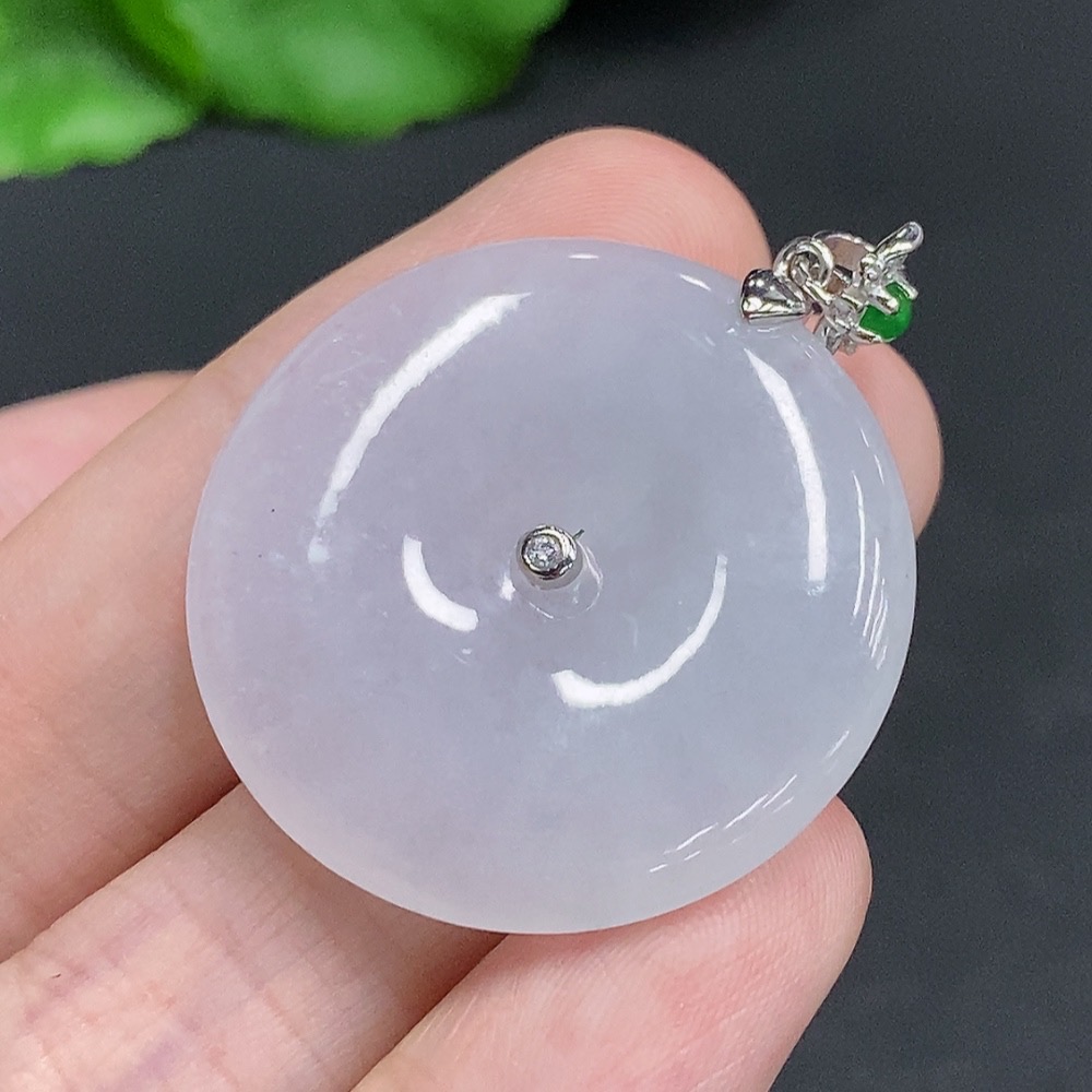 F30457153 Jadeite Safety Buckle, Non-Gold Inlaid, Total Weight Approximately 11.5g, Beads Not Jadeite