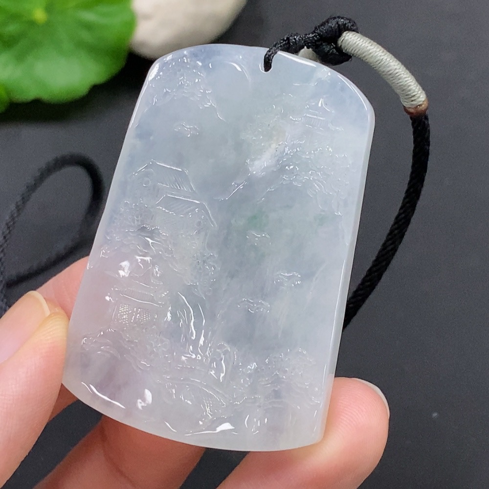F22491224 JadeiteLandscape Pendant Total Weight 30.807g
