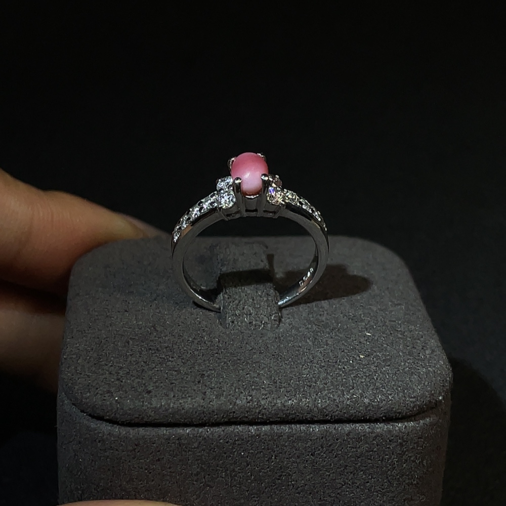 C25845576 Conch Pearl Ring pt900 Total Weight Approx.4.85g Size 12#
