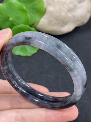 F40734979 翡翠手镯 圈口55.2/55.3 货品总重约29.55g
