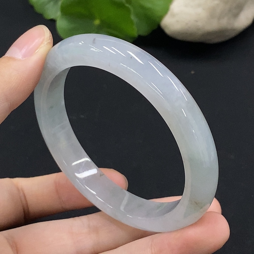 F35091743 Jadeite Round Bangle Size 55 Total Weight Approx. 43.83g