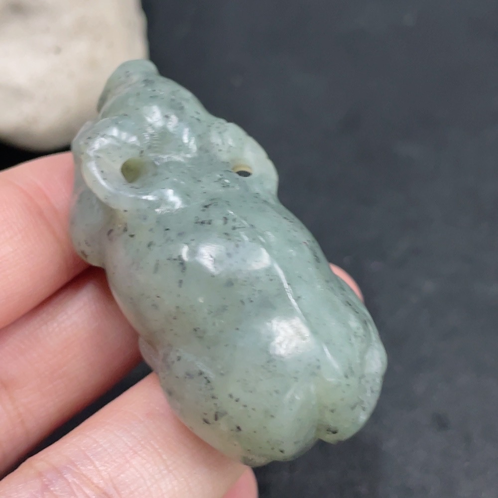 H31582754 Hetian Jade Pendant Ox Total Weight Approx. 37.1g