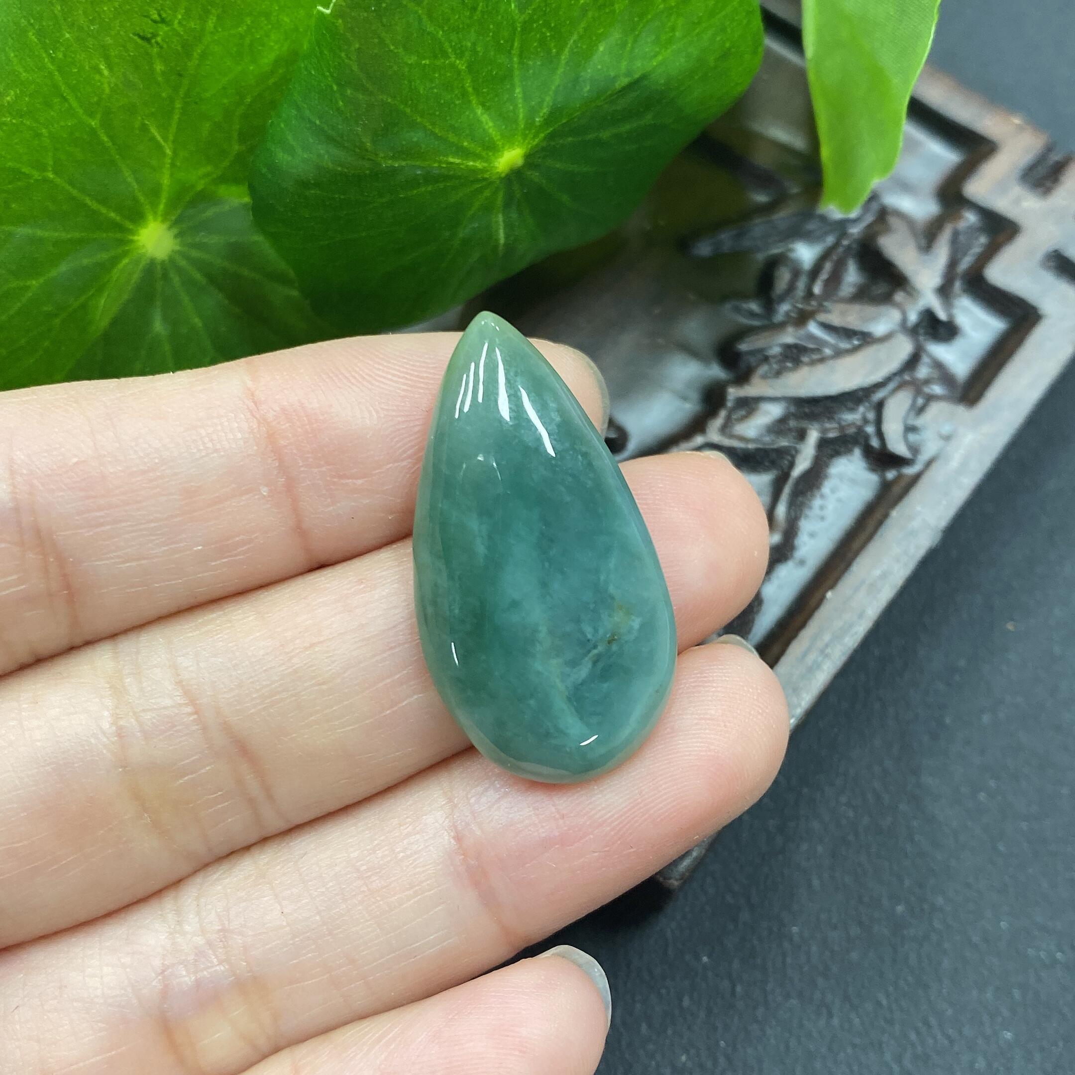 F0958692 Jadeite Pendant Lot of 3 Pieces Some with Veins and Cracks