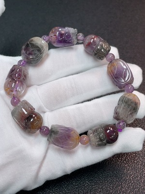 C32785213 Crystal Bracelet Total Weight Approx. 40.92g Stone Size 5.4-12.2mm