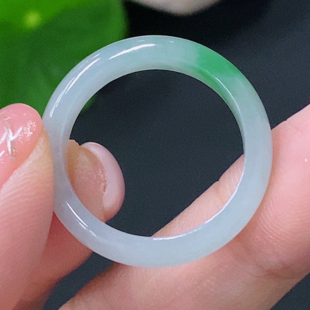 F29320358 Jadeite Ring Size 17 Total Weight Approx. 2.77g