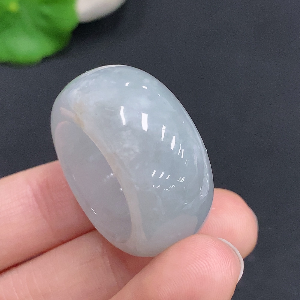 F33876983 Jadeite Ring Size 21 Total Weight Approx. 18.1g