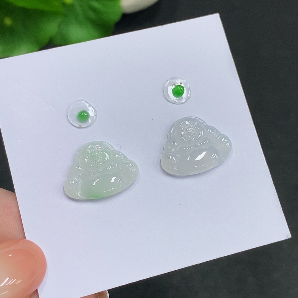 F34035699 Jadeite Inlaid Pieces Sell as a Lot