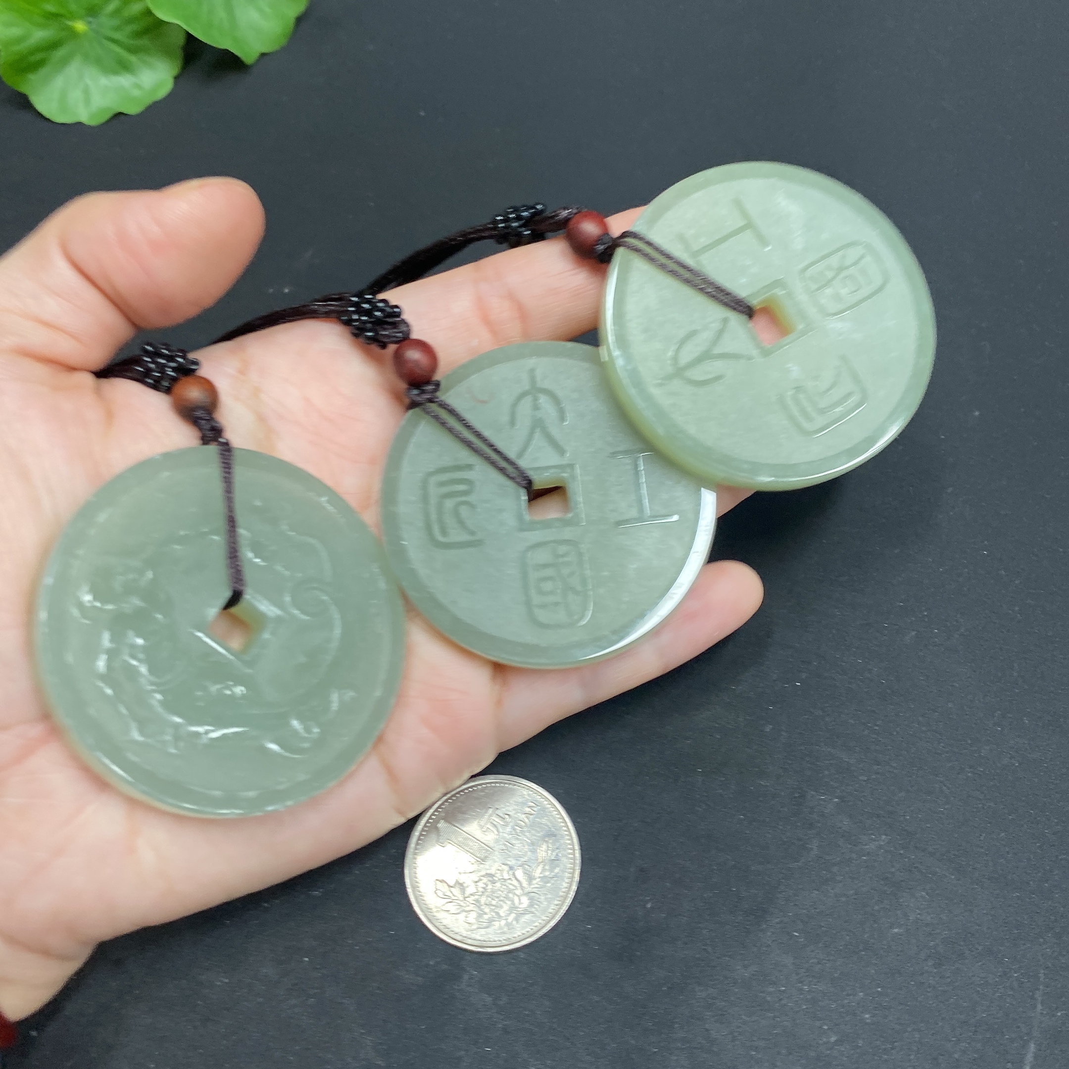 H24727015 Hetian Jade Pendant, Master Craftsman, Total Weight Approx. (with rope) 91.1g