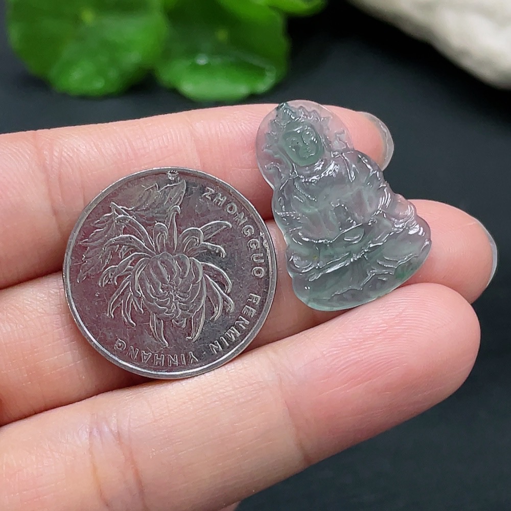 F26997341 Jadeite Tara Pendant Total Weight Approx. 2.55g