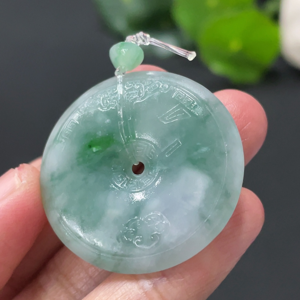 F33909384 Jadeite Unpolished Safety Pendant, Total Weight Approx. 10.1g
