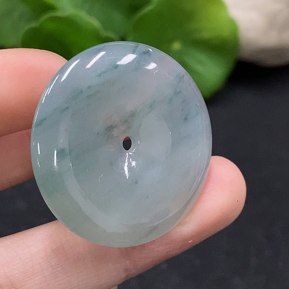 F33946342 Jadeite Safety Buckle Pendant, Total Weight Approx. 11.97g