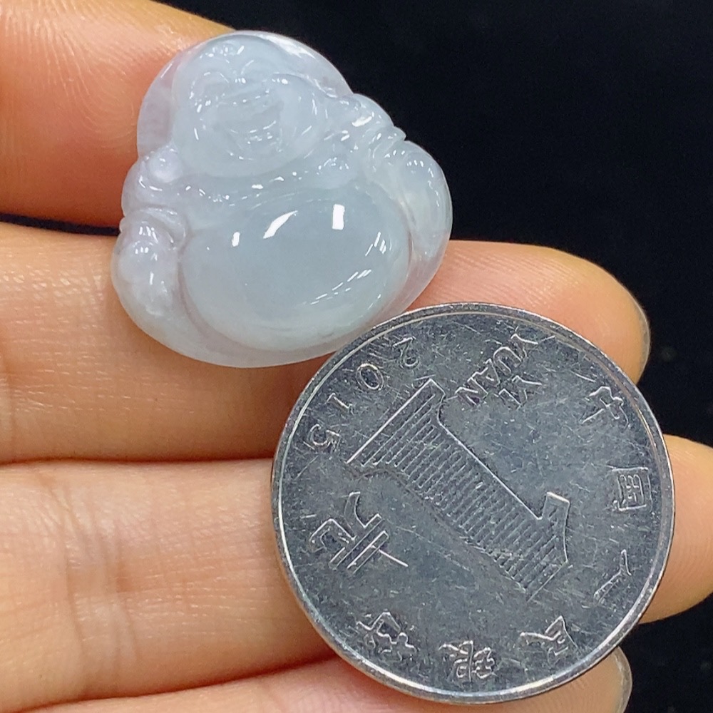 F35095602 Jadeite Buddha Pendant Total Weight Approx. 4.05g