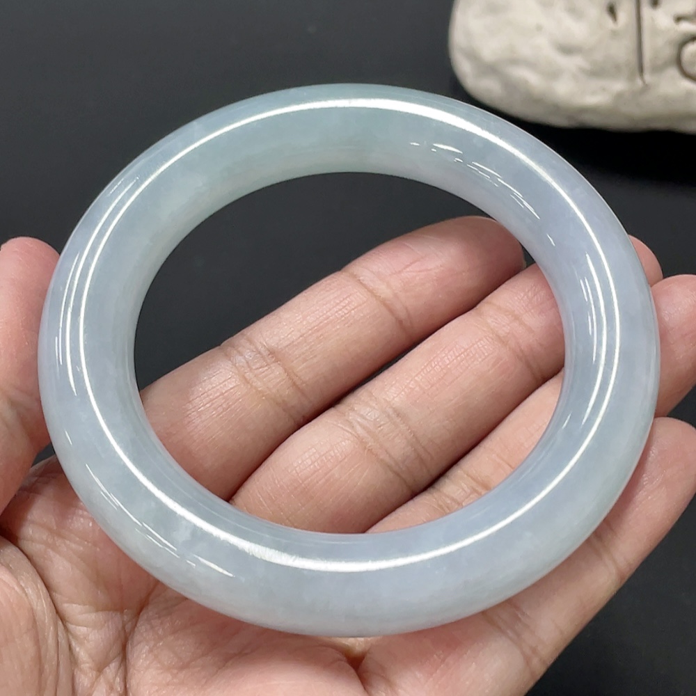 F27133713 Jadeite Round Bangle Size 54.9 Total Weight Approx. 79.49g