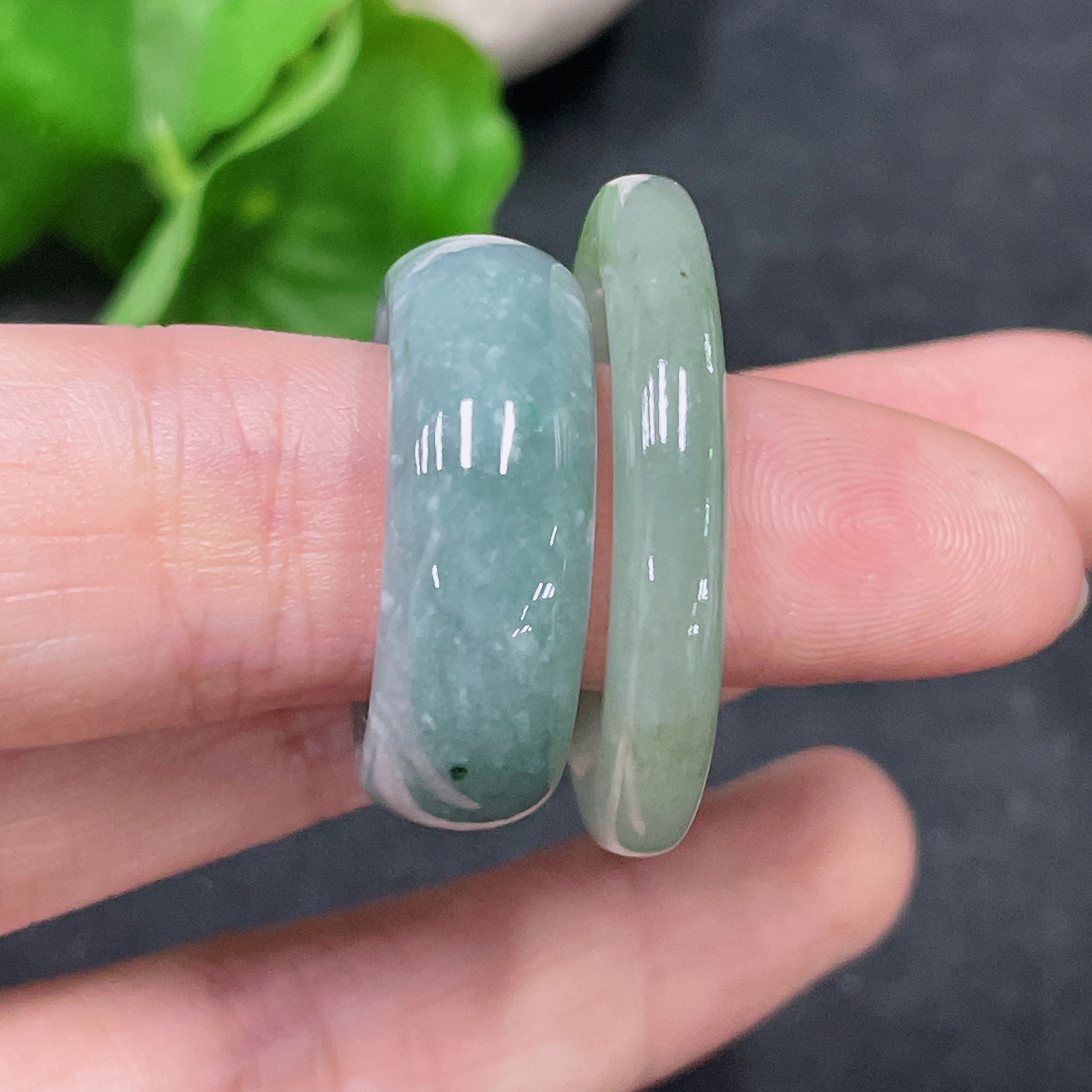 F32779056 Jadeite Ring Set Sold as a Lot