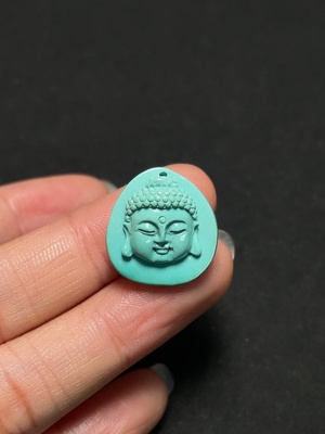 C43159373 绿松石挂件 货品总重约3.7g