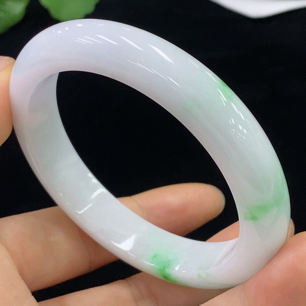 F32731504 Jadeite Round Bangle Bracelet