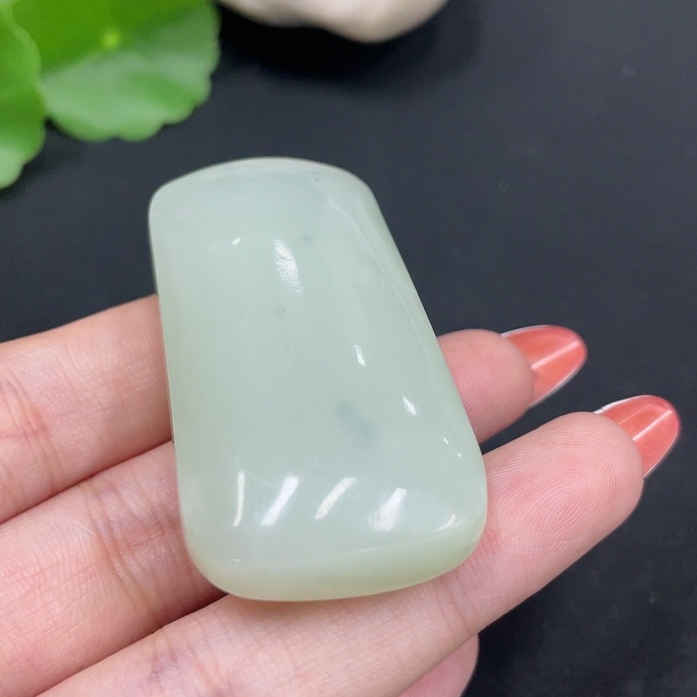 H34017319 Hetian Jade Pendant Plain Pendant Total Weight About 48.7g
