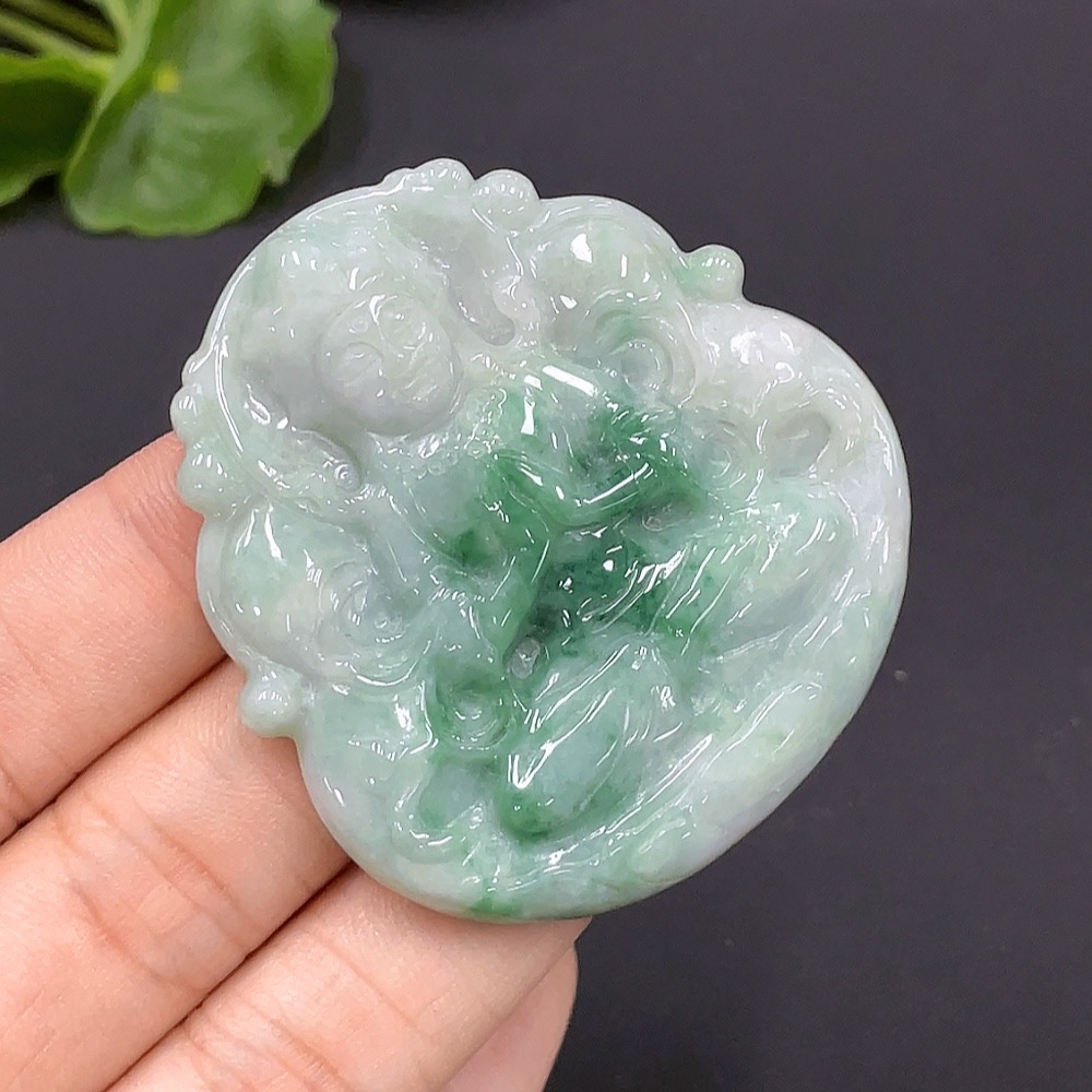 F24754151 Jadeite Guanyin Pendant, Total Weight Approx. 21.32g
