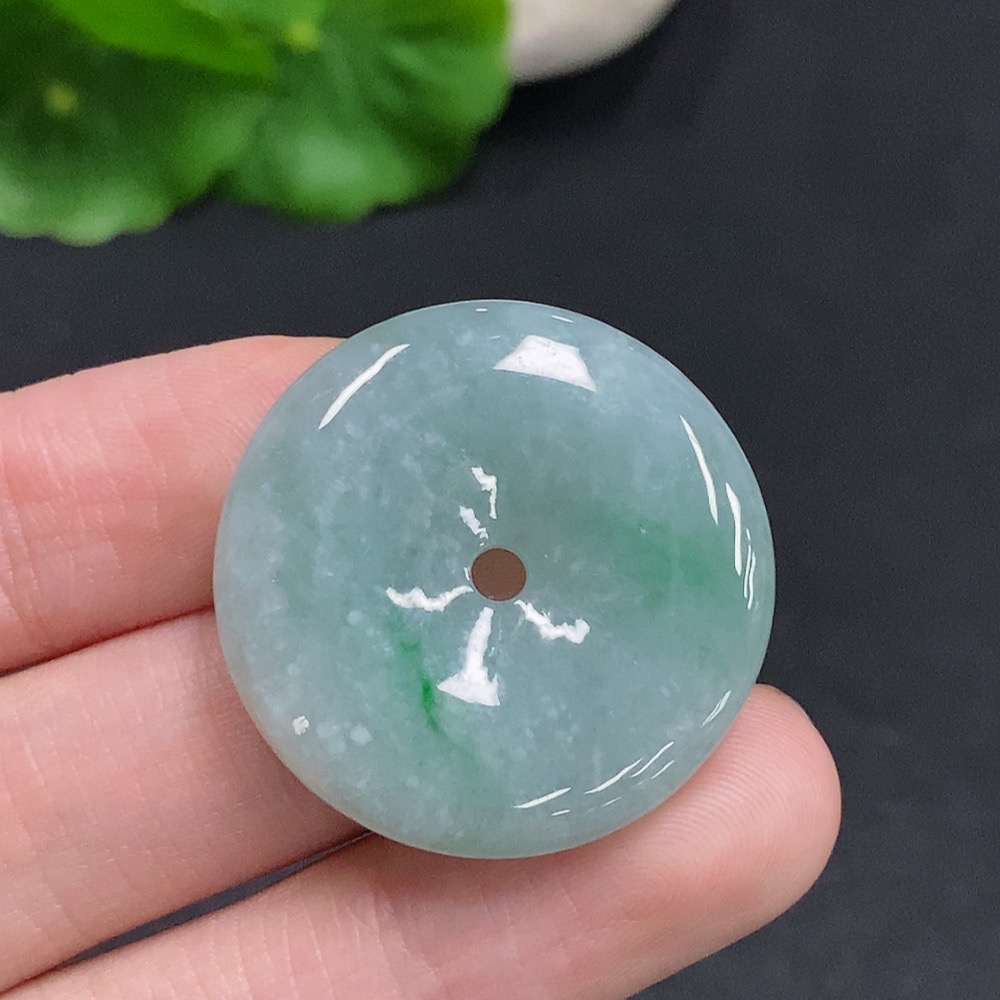 F35078730 Jadeite Safety Buckle, total weight about 9.8 grams