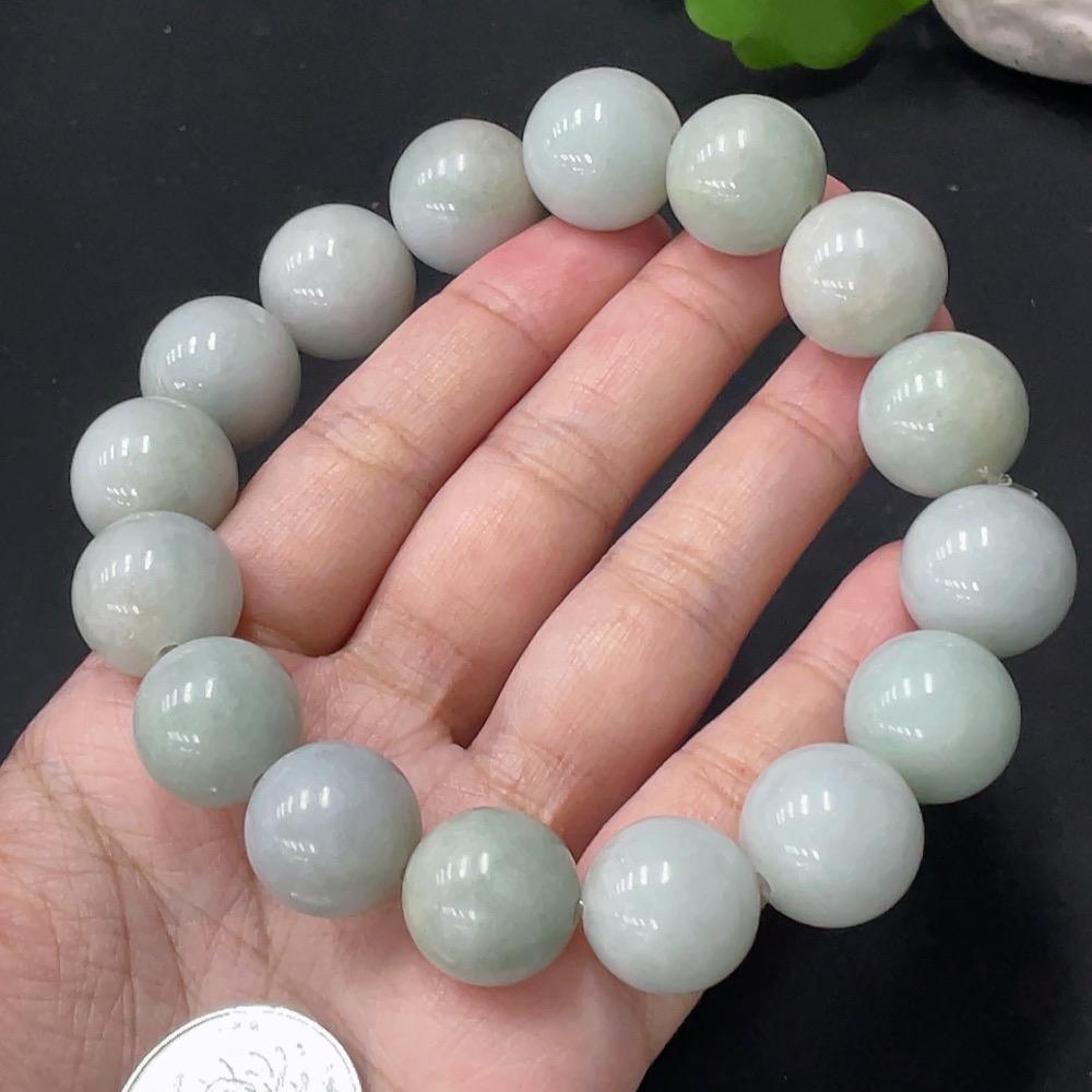 F20298768 Jadeite Bracelet Approx. 16.5mm Total Weight 125.323g